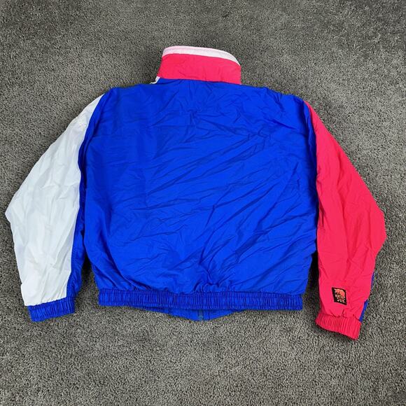 Vintage 12 Hours of Sebring Jacket Mens Large Blue White Racing Windbreaker 90s - Picture 10 of 15